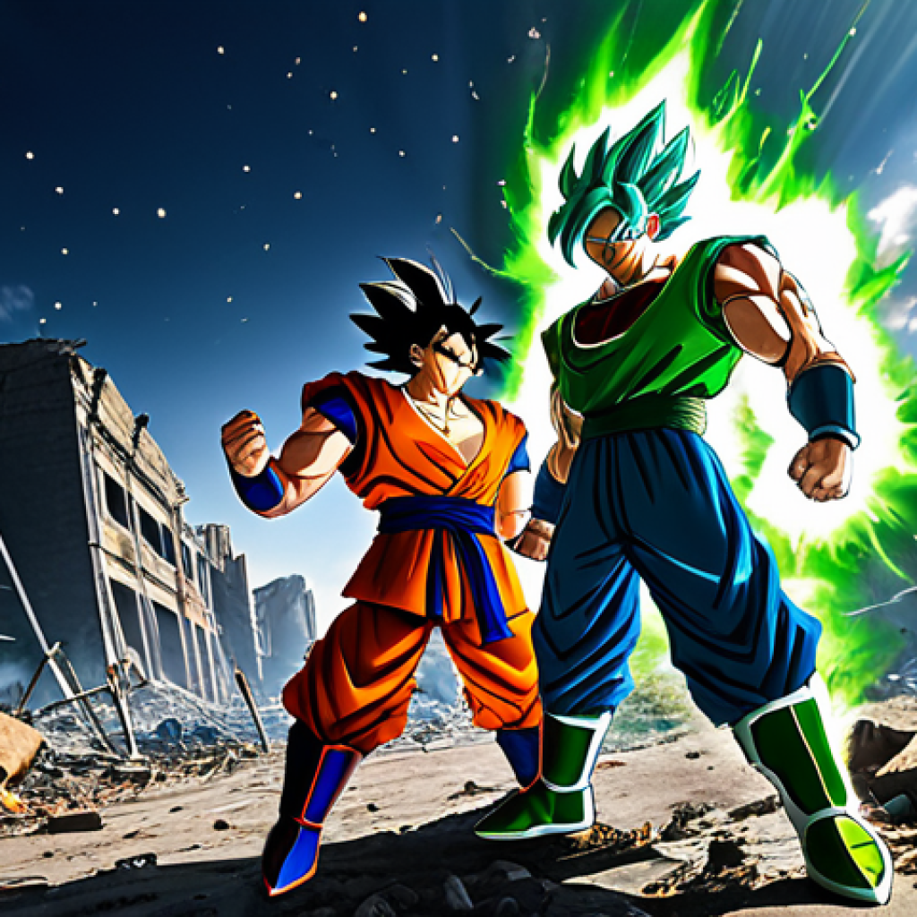영화  드래곤볼  슈퍼 브로리  일본에서의 인기 - Epic Battle Scene**

"Epic battle scene inspired by Dragon Ball Super: Broly, featuring Goku and Bro...