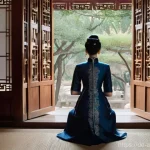 중국영화  대홍포  캐릭터 분석 - **Prompt for Songlian's Despair and Isolation:**
    "A young woman, Songlian, in her early twenties...