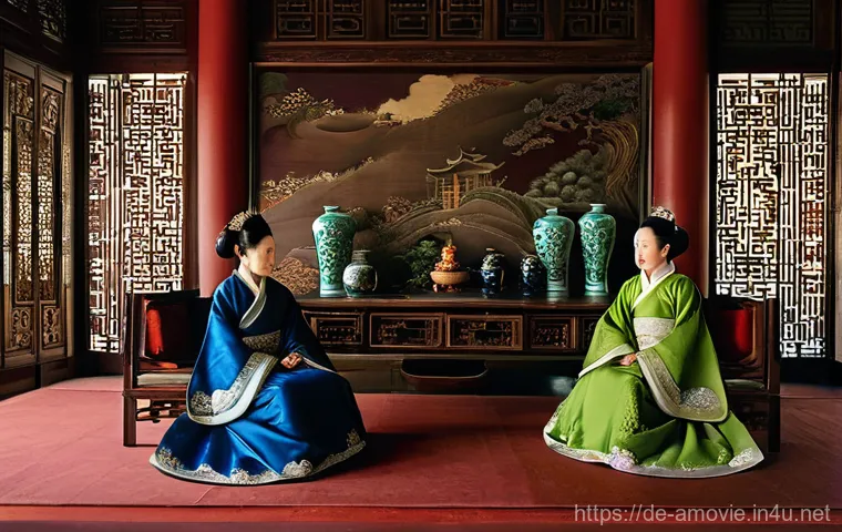 중국 클래식 영화  홍루몽  분석 - **Prompt Title: The Intricate Bonds of the Jia Garden**
    A highly detailed, aesthetically rich oi...